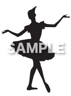 バレリーナシルエット2
